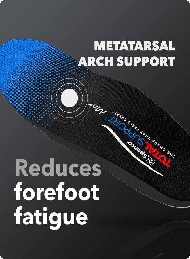 Spenco Total Support Max Shoe Insoles(FSA&HSA Eligible)Orthotic Metatarsal Arch Support Inserts, Absorbs Shock,Reduces Over-Pronation,Conforms to Foot, Deep Heel Cup Women's 9-10.5.5/Men's 8-9.5 - Image 5